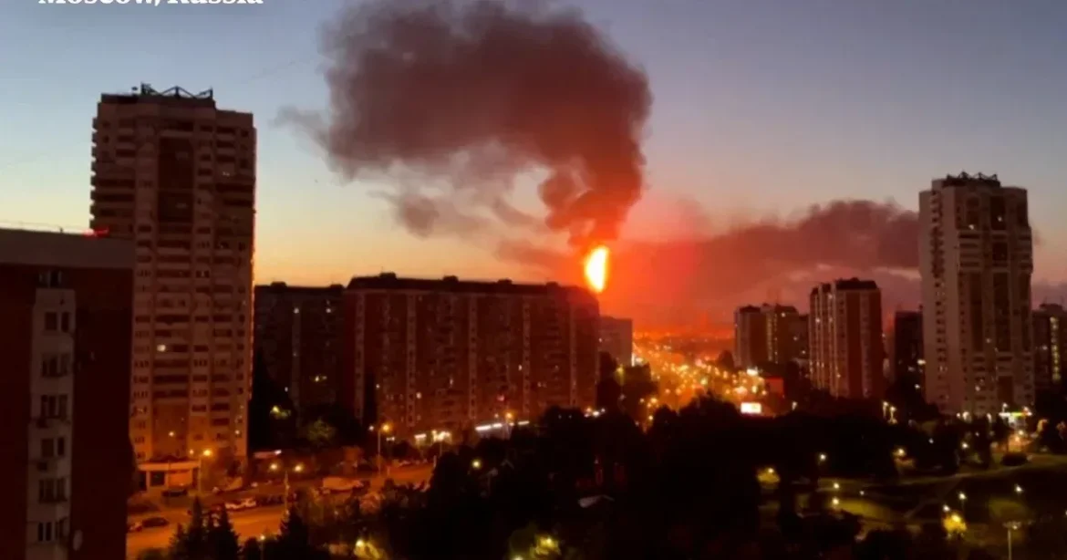 Lángoló finomító, 400 kitelepített ember, 3 halott az ukránok moszkvai dróntámadása után